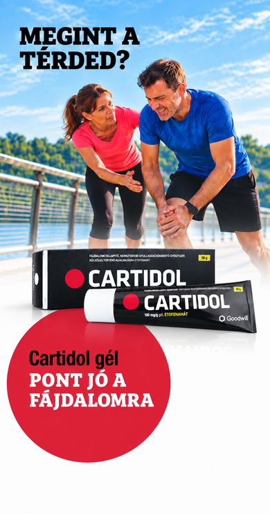 Cartidol gyulladáscsökkentő és fájdalomcsillapító gél - Pont jó a fájdalomra